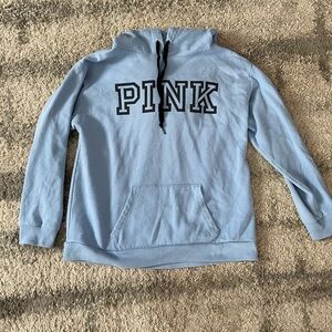 PINK Victoria’s Secret blue hooded sweatshirt